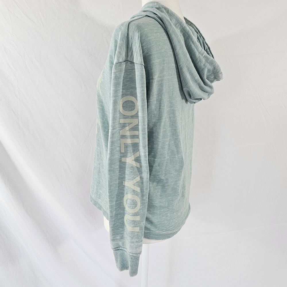 Smokey The Bear Faded Sea Foam Teal Graphic Hoodie - Picture 2 of 5